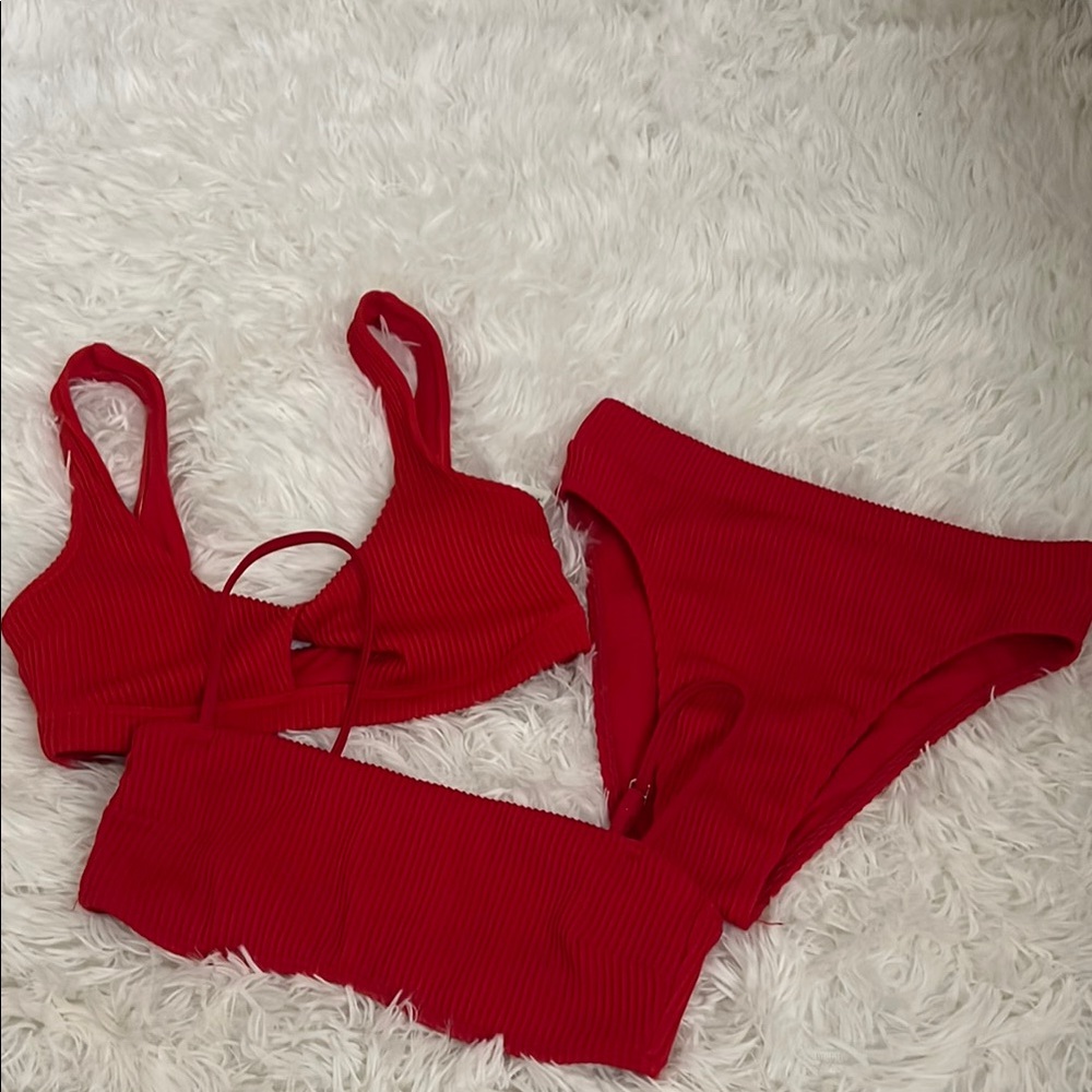 Hollister Red Bikini Set all size XS